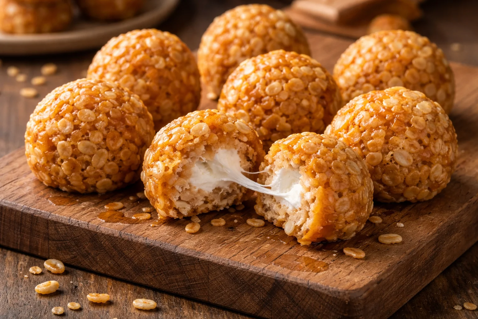 Delicious Caramel Marshmallow Rice Krispie Balls Recipe You’ll Love