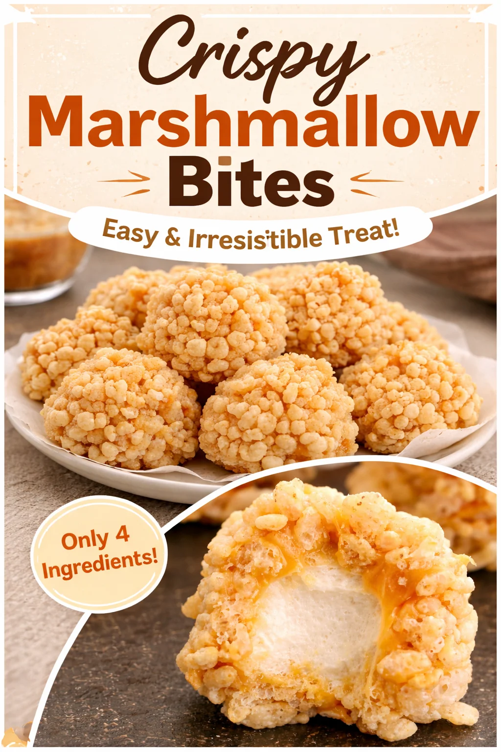 caramel marshmallow rice krispie balls recipe