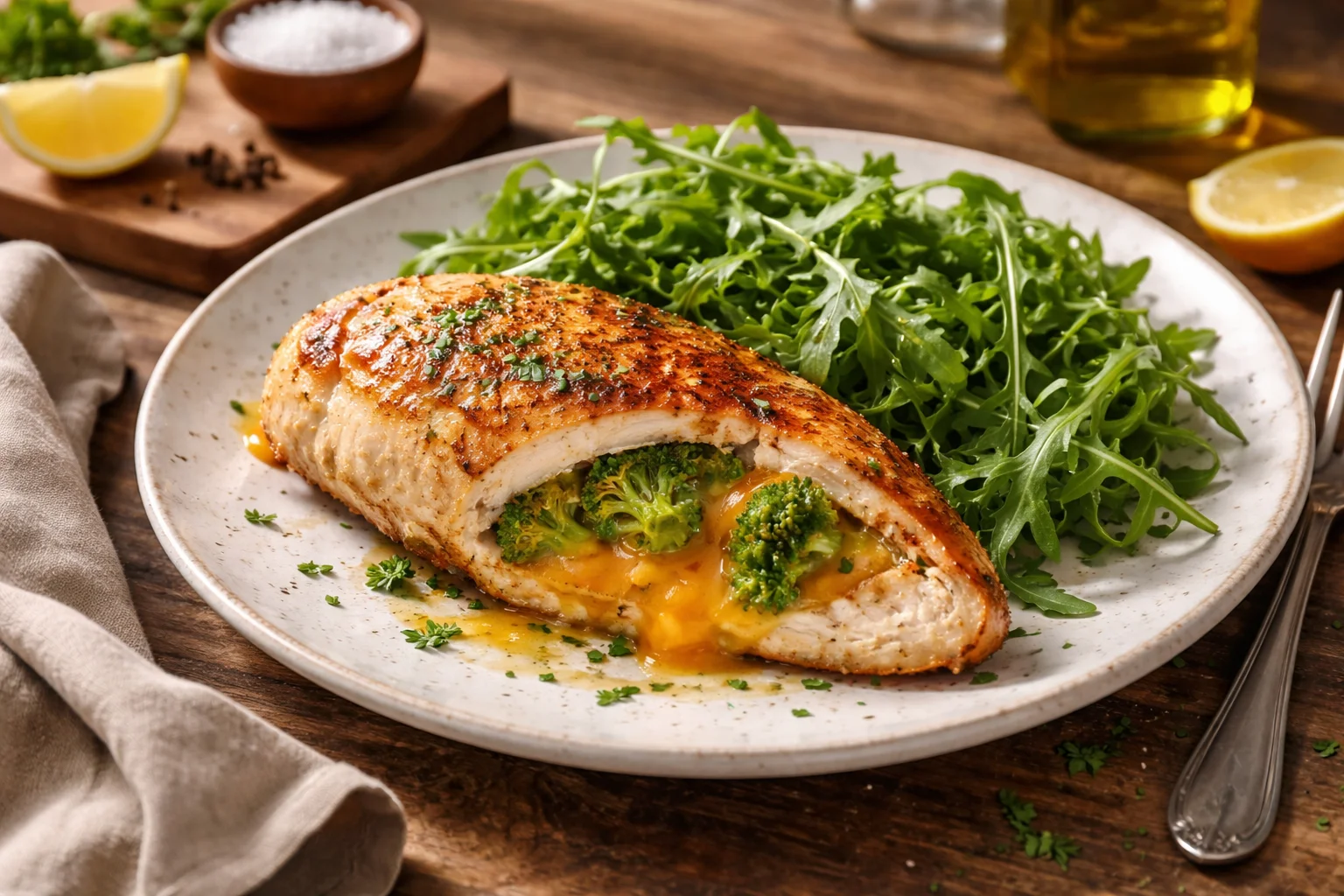 Easy and Delicious Broccoli Cheddar Stuffed Chicken Breasts