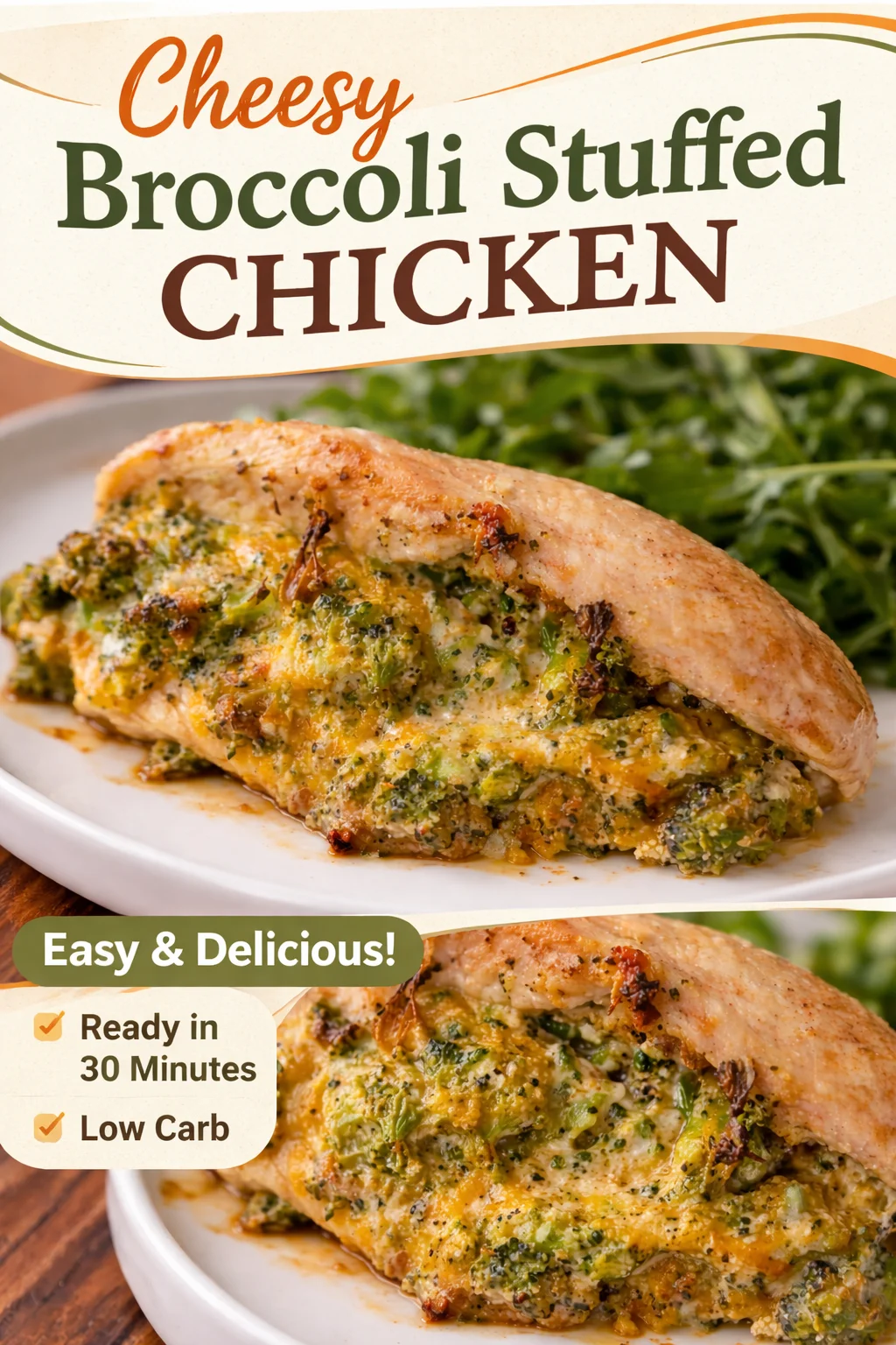Easy and Delicious Broccoli Cheddar Stuffed Chicken Breasts