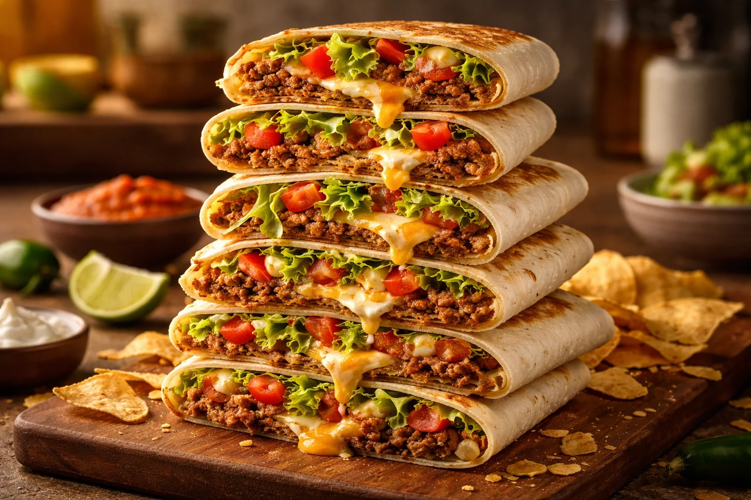 homemade crunch wrap supreme