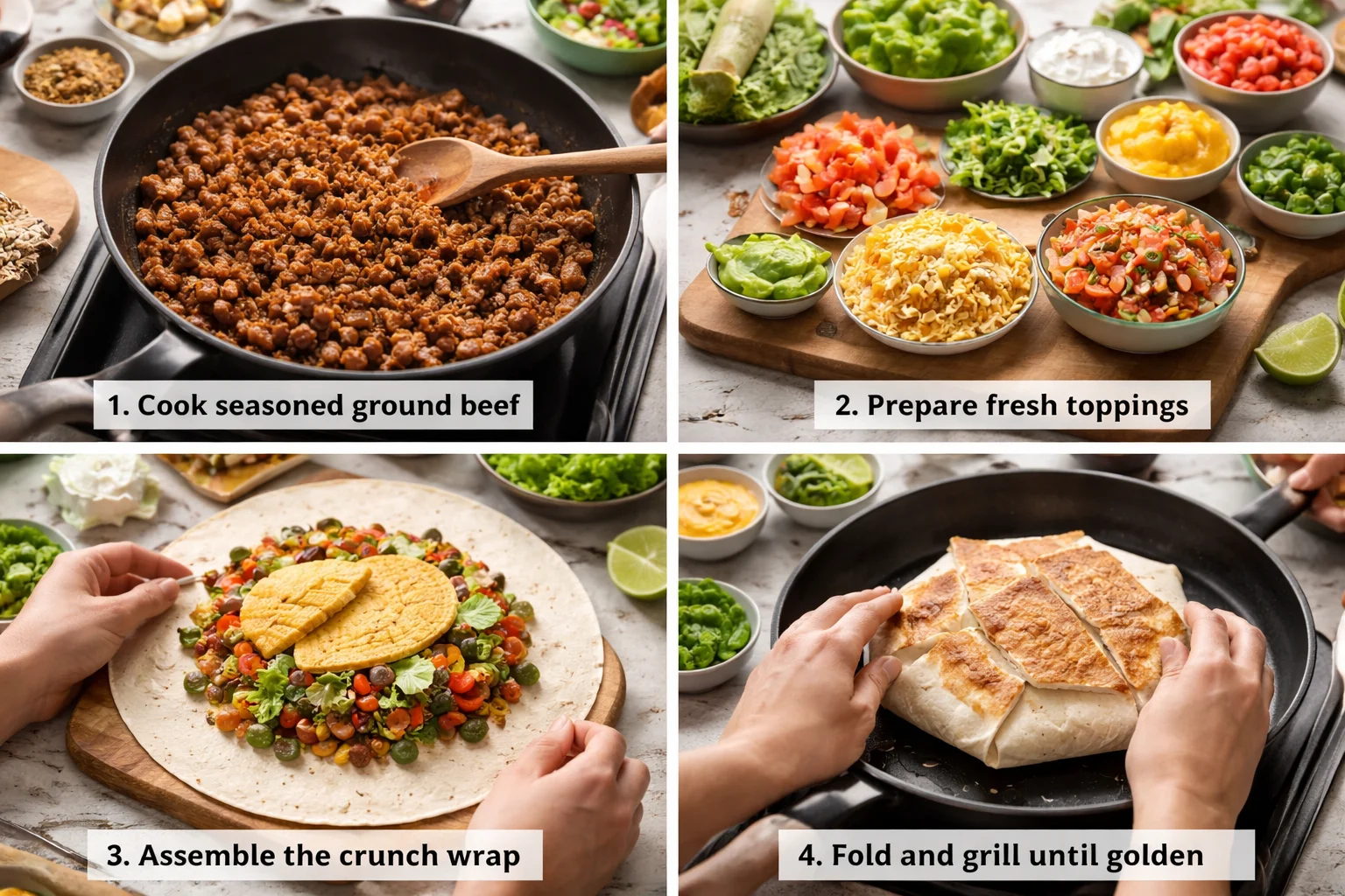 Satisfy Your Cravings with Homemade Crunch Wrap Supreme