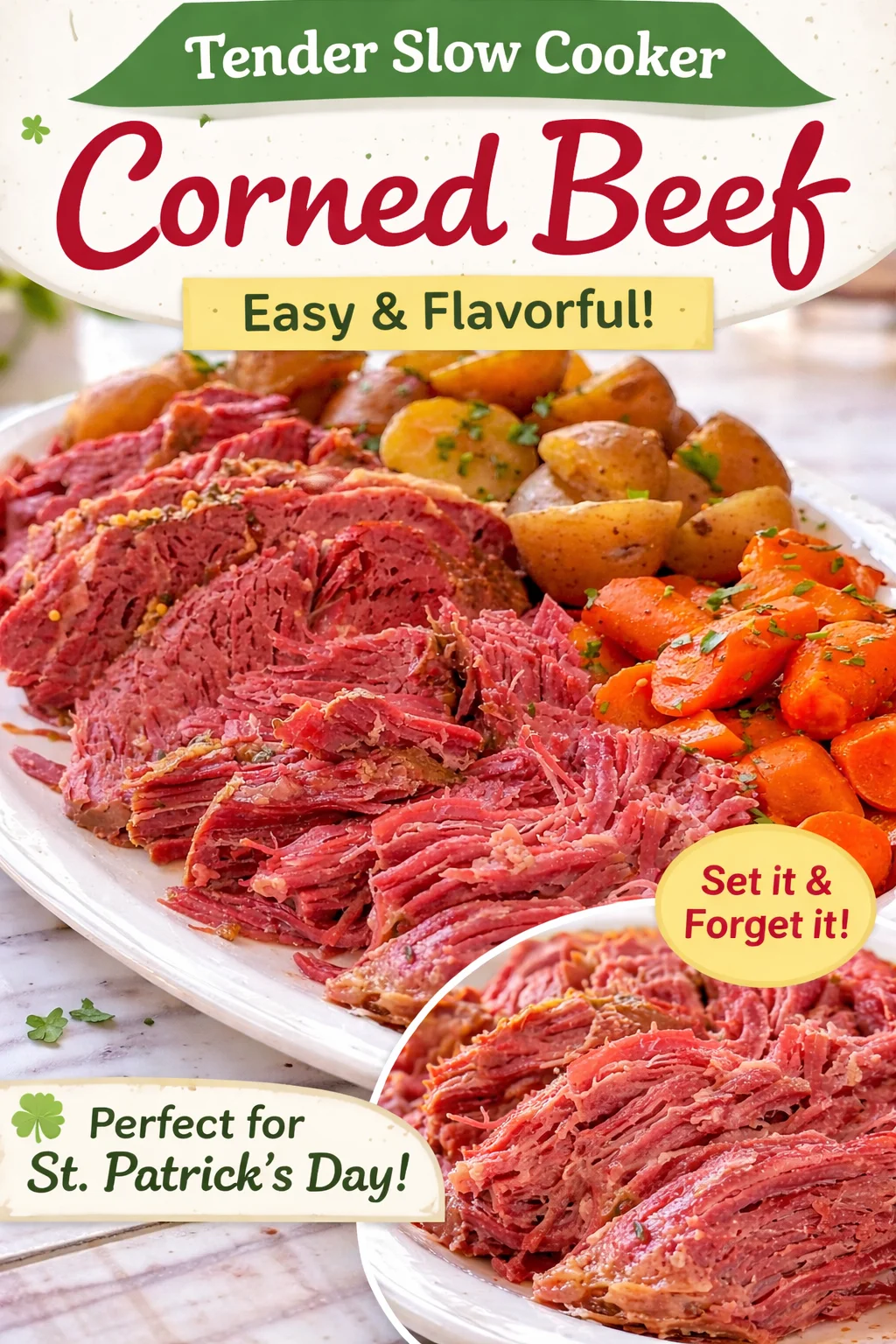 Savory Slow Cooker Corned Beef with Tangy Mustard Sauce